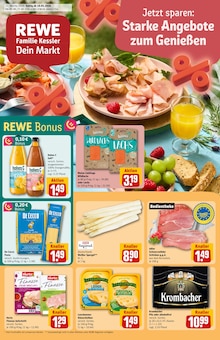 Aktueller REWE Prospekt "Dein Markt" für Gladenbach Aktueller REWE Prospekt für Gladenbach mit Seiten