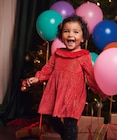 Robe en velours avec paillettes idéale noël bébé fille - GEMO dans le catalogue Gémo