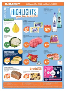 Blumenkohl im aktuellen V-Markt Prospekt (München) Blumenkohl im V-Markt Prospekt "V-Markt einfach besser einkaufen" mit 28 Seiten (München)