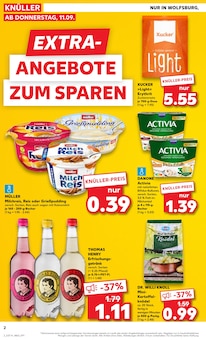 Kaufland Prospekt der Woche "EXTRA-ANGEBOTE" Seite 2, 11.09.2025 bis 17.09.2025 für Braunschweig Aktueller Kaufland Prospekt "EXTRA-ANGEBOTE" Seite 2 von 8 Seiten für Braunschweig