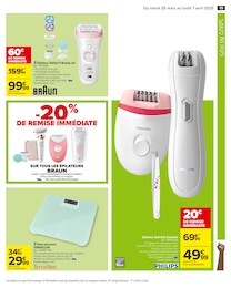 Offre Epilation Électrique dans le catalogue Carrefour du moment à la page 20