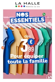 Prospectus La Halle à Langueux, "NOS ESSENTIELS", 1 page de promos valables du 07/04/2025 au 30/06/2025