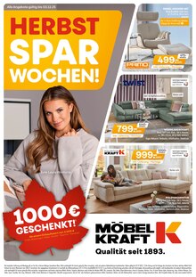Fernsehsessel im aktuellen Möbel Kraft Prospekt (Hamburg) Fernsehsessel im Möbel Kraft Prospekt "HERBST SPAR WOCHEN!" mit 8 Seiten (Hamburg)