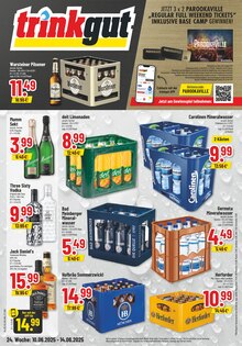Trinkgut Prospekt der Woche "Aktuelle Angebote" Seite 1, 10.06.2025 bis 14.06.2025 für Melle Aktueller Trinkgut Prospekt "Aktuelle Angebote" Seite 1 von 6 Seiten für Melle