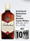 Finest Blended Scotch Whisky Angebote von Ballantine's bei E center Leonberg für 10,99 €