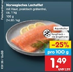 Norwegisches Lachsfilet Angebote bei Netto Marken-Discount Jena für 1,49 €