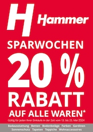 Aktueller Hammer Prospekt, "SPARWOCHEN!", mit Angeboten der Woche, gültig von 13.05.2024 bis 13.05.2024