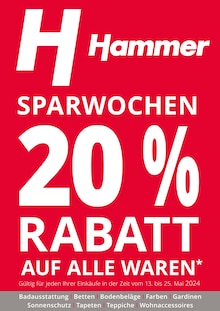 Aktueller Hammer Frankfurt Prospekt "SPARWOCHEN!" mit 2 Seiten