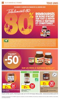 Prospectus Intermarché de la semaine "Totalement 80 80%" avec 2 pages, valide du 21/01/2025 au 02/02/2025 pour La Rochelle et alentours