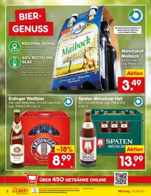 Bier im Netto Marken-Discount Prospekt "Aktuelle Angebote" mit 49 Seiten (Reutlingen)