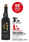 Bière Blonde 7,9° - G de Goudale en promo chez U Express Bière Blonde 7,9° - G de Goudale dans le catalogue U Express