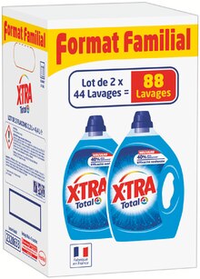 Lessive Liquide - X-tra - Carrefour Market Lessive Liquide - X-tra à 7,92 € dans le catalogue Carrefour Market "La rentrée encore moins chère"