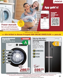 Waschmaschine Angebot im aktuellen POCO Prospekt auf Seite 1