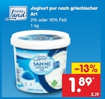 Joghurt pur nach griechischer Art von Gutes Land für 1,89 € bei Netto Marken-Discount im Angebot Joghurt pur nach griechischer Art von Gutes Land im aktuellen Netto Marken-Discount Prospekt