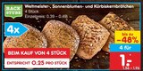 Weltmeister-, Sonnenblumen- und Kürbiskernbrötchen im Angebot bei Netto Marken-Discount in Bielefeld Weltmeister-, Sonnenblumen- und Kürbiskernbrötchen Angebote bei Netto Marken-Discount Bielefeld für 1,00 €