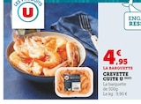 Crevette cuite U (5/C) - Les Produits U - Super U à Boulogne-Billancourt Crevette cuite U (5/C) - Les Produits U en promo chez Super U Boulogne-Billancourt à 4,95 €