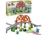 DUPLO Town 10426 Eisenbahnbrücke und Schienen – Erweiterungsset Bausatz, Mehrfarbig von LEGO im aktuellen MediaMarkt Saturn Prospekt für 29,99 €