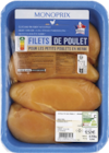 Filets de poulet certifié et élevé sans traitement antibiotique - MONOPRIX - Monoprix Filets de poulet certifié et élevé sans traitement antibiotique - MONOPRIX à 12,84 € dans le catalogue Monoprix