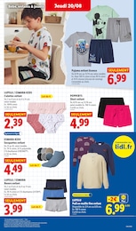Prix et réduction Short dans le prospectus Lidl en cours Offre Short dans le catalogue Lidl du moment à la page 45