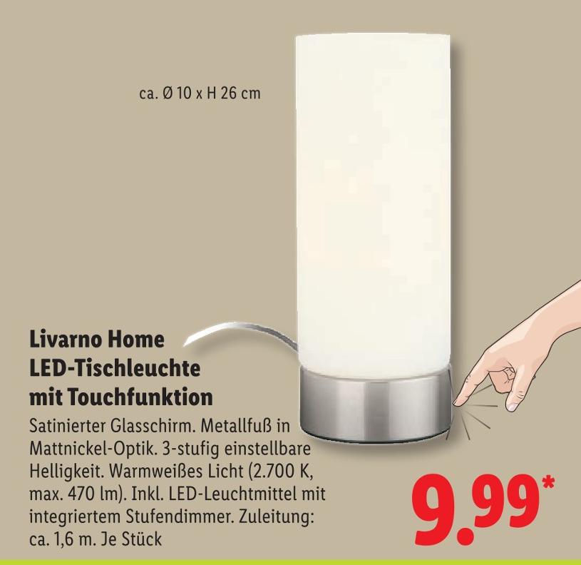 LED-Tischleuchte mit Touchfunktion