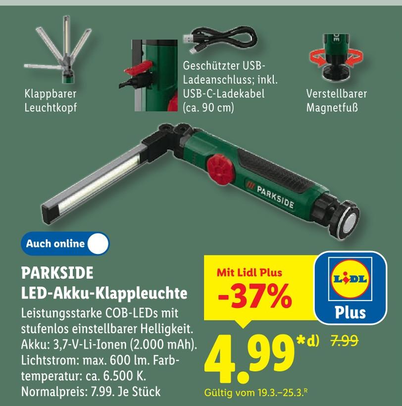 LED-Akku-Klappleuchte