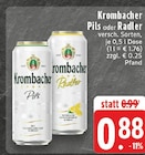 Pils im Angebot bei E center in Bocholt Pils Angebote von Krombacher bei E center Bocholt für 0,88 €