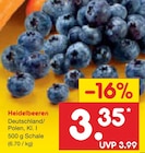 Heidelbeeren für 3,35 € bei Netto Marken-Discount im Angebot Heidelbeeren im aktuellen Netto Marken-Discount Prospekt