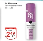 Deospray von 8 x 4 im aktuellen GLOBUS Prospekt
