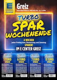 E center Prospekt für Greiz mit 2 Seiten