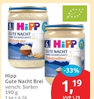 Gute Nacht Brei Milchreis pur von Hipp für 1,19 € bei budni im Angebot Gute Nacht Brei Milchreis pur von Hipp im aktuellen budni Prospekt