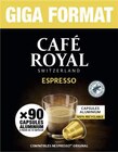 Géant Casino - Caspules café Espresso : offre du catalogue Promo Caspules café Espresso à 19,38 € dans le catalogue Géant Casino "Maxi lot, maxi éco"