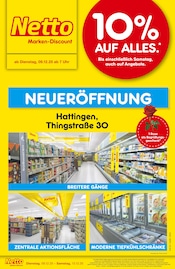 Aktueller Netto Marken-Discount Hattingen Prospekt "Neueröffnung - 10% auf ALLES" mit 6 Seiten