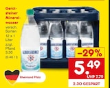 Mineralwasser Angebote von Gerolsteiner bei Netto Marken-Discount Mainz für 5,49 €