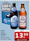 Helles oder KÄUZLE Urhell bei Getränke Quelle WVG im Haldensleben Prospekt für 13,99 €