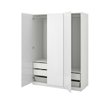 Kleiderschrank weiß/Hochglanz/weiß im IKEA Prospekt zum Preis von 525,00 €