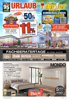 Bett im Möbel Inhofer Prospekt "Urlaub bei Möbel Inhofer" mit 20 Seiten (Reutlingen)