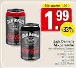 Aktuelle Jack Daniels Angebote bei WEZ in Löhne Aktuelles Mixgetränke Angebot bei WEZ in Löhne ab 1,99 €