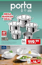 Aktueller porta Möbel Prospekt mit Salat, "MEGA MARKEN DEAL", Seite 1