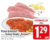 Aktuelles Puten-Schnitzel Angebot bei EDEKA in Augsburg ab 1,29 €