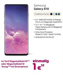 inovacom Lindlar - Smartphone Galaxy S10 Smartphone Galaxy S10 Angebot bei inovacom Lindlar im Prospekt "Endlich Wlan in allen Ecken"