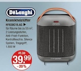 Kramikheizlüfter HFX30C18.AG von DeLonghi im aktuellen V-Markt Prospekt für 39,99 €