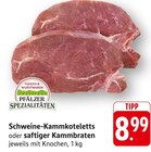 Schweine-Kammkoteletts im Angebot bei EDEKA in Pirmasens Schweine-Kammkoteletts Angebote von Pfälzer Spezialitäten bei EDEKA Pirmasens für 8,99 €