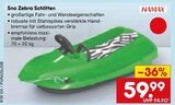 Aktuelles Sno Zebra Schlitten Angebot bei Netto Marken-Discount in Frankfurt (Main) ab 59,99 €