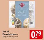 Sinnack Kaiserbrötchen Angebote bei famila Nordost Neumünster für 0,79 €