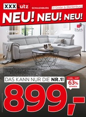 Aktueller XXXLutz Möbelhäuser Prospekt mit Couchtisch, "NEU! NEU! NEU!", Seite 1