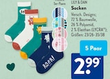 Socken von LILY & DAN im aktuellen ALDI SÜD Prospekt für 2,99 €
