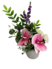 Petite composition artificielle d'orchidée et eucalyptus - Norma à Colmar Petite composition artificielle d'orchidée et eucalyptus en promo chez Norma Colmar à 6,99 €