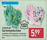 Gartenhandschuhe Grün Angebote von Gardenline bei ALDI Nord Potsdam für 5,99 €