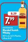 Blended Scotch Whisky von Statesman im aktuellen ALDI SÜD Prospekt für 7,99 €