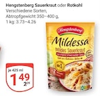 Aktuelles Sauerkraut Angebot bei GLOBUS in Bochum ab 1,49 €